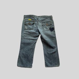 Old Navy Y2K Patchwork Capri Jeans